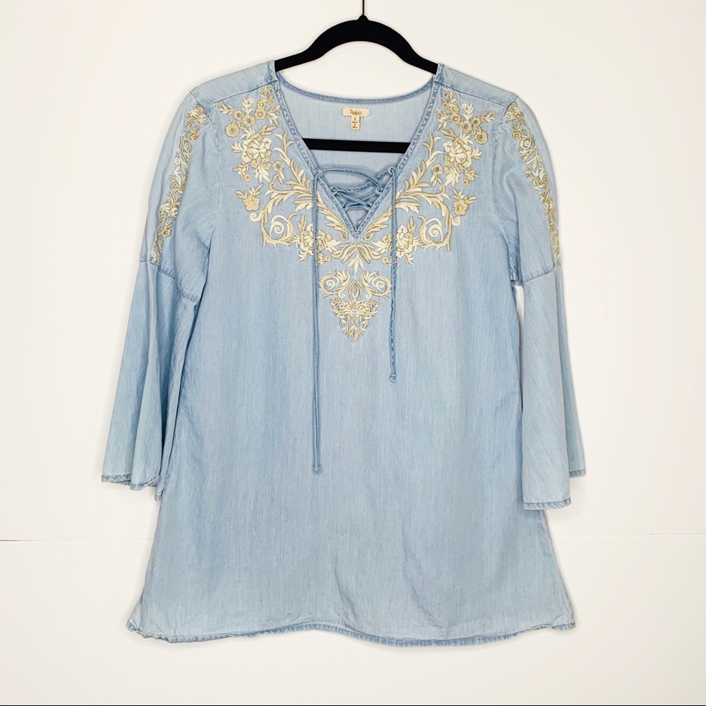 Chambray Top sz S